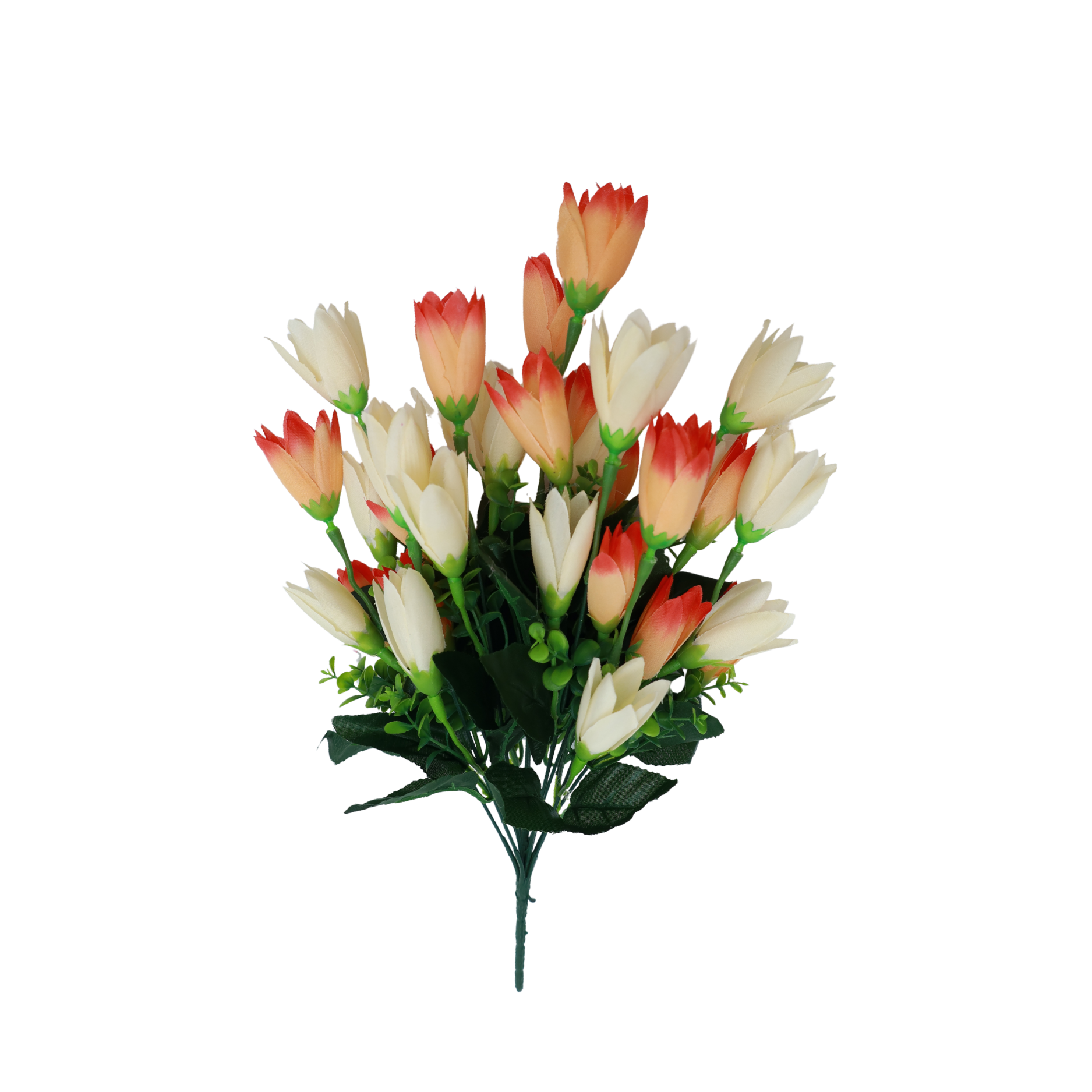 Artificial Chrysanthemum Flower Bunches | Realistic Faux Silk  Flowers with Green Leaves | Decorative Flower Bunch for Home, Office, Wedding & Vase Décor — view 5